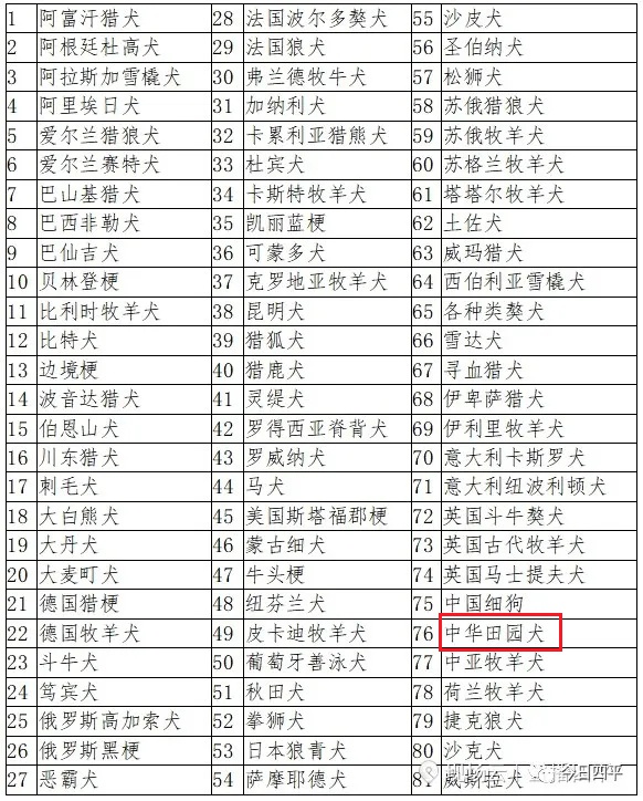 5月22日，吉林省四平市发布《四平市禁养犬名单》及《大型犬只禁养标准》（征求意见稿)，因中华田园犬被列入81种拟禁养犬种名单，一时引发热议。