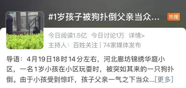 宠物狗吓哭小孩被家长摔死！女主人回应，网友吵翻